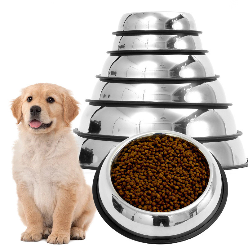 Pet Supplies Dropshipping - وعاء كلب من الفولاذ المقاوم للصدأ