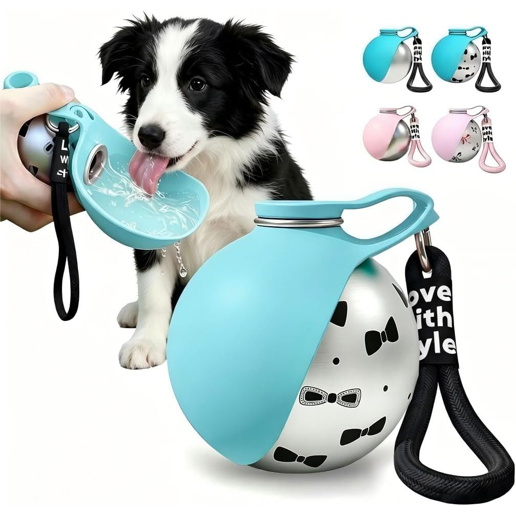 Pet Supplies Co - زجاجة ماء محمولة للكلاب الصغيرة والكبيرة