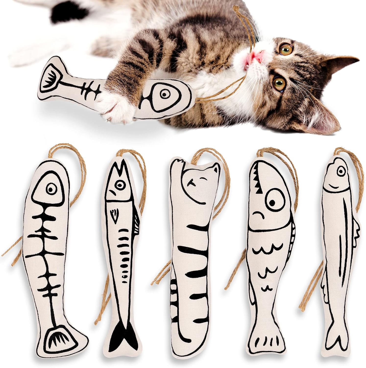 Catnip Toys - قطعة واحدة من ألعاب النعناع البري،