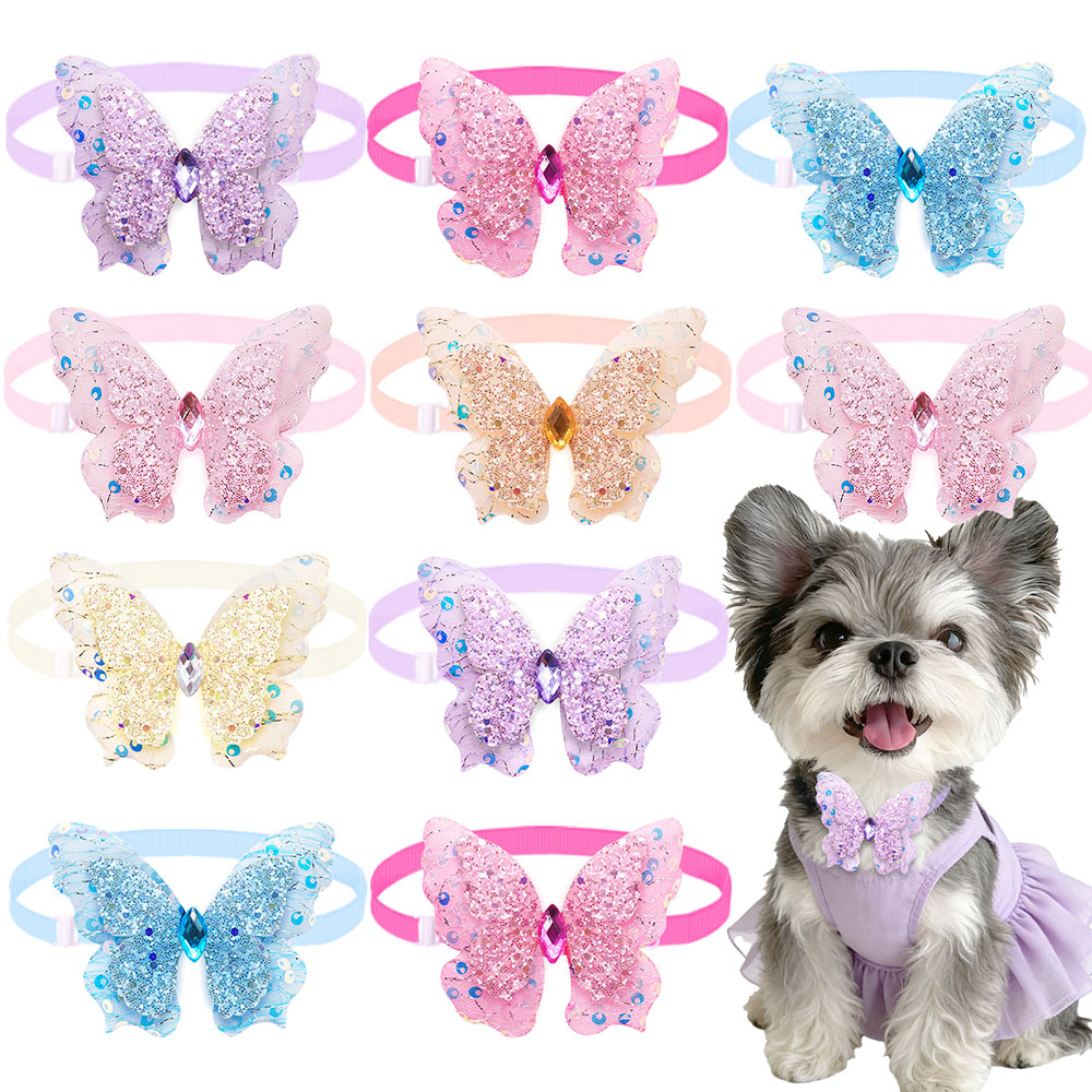 Pet Supplies Co - 50 قطعة من ربطات العنق للكلاب،