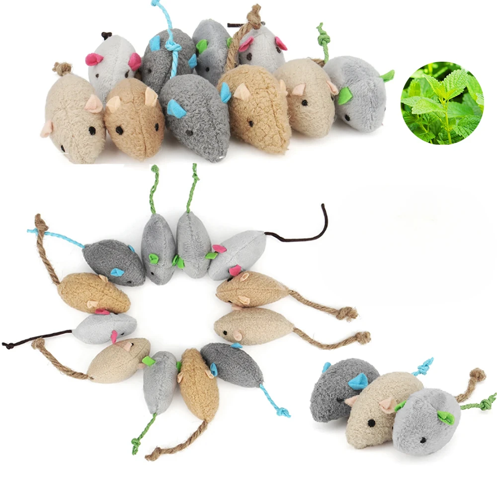 Catnip Toys - 3/24 قطعة من ألعاب القطط المصنوعة