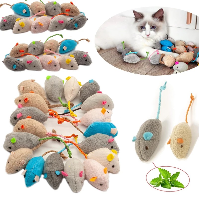 Catnip Toys - 3/200 قطعة ألعاب قطط على شكل
