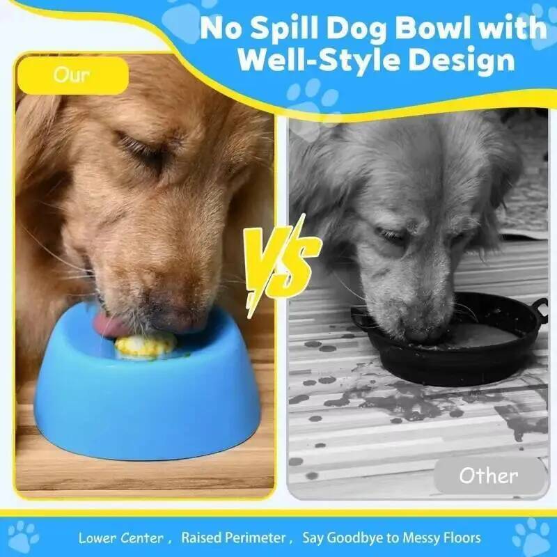 Pet Supplies Co - وعاء لعق للكلاب مع كرة تفاعلية