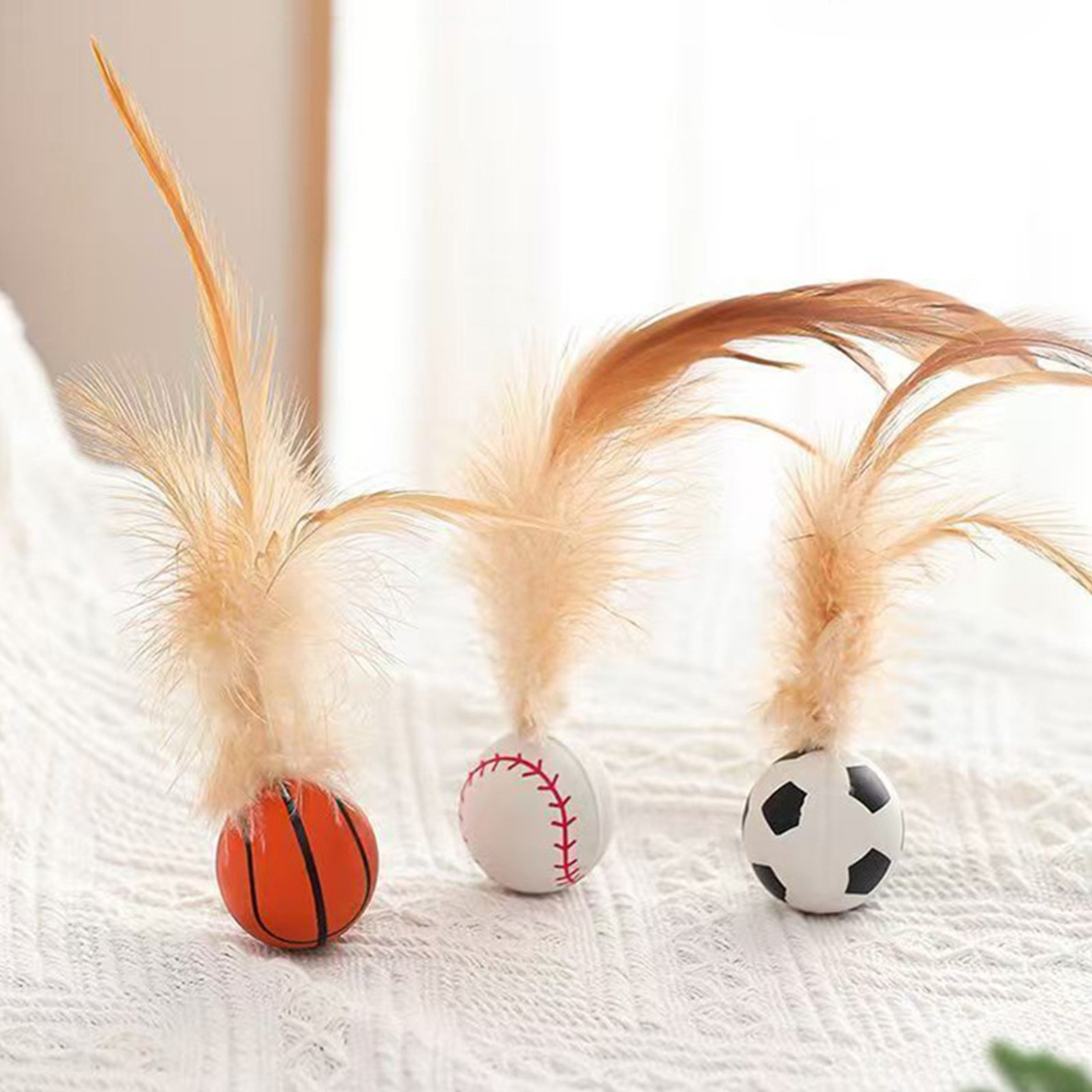 Catnip Toys - القط ريشة ألعاب كروية ألعاب القطط