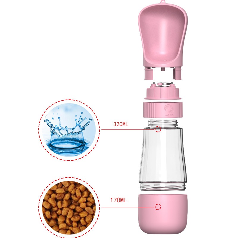 2 في 1 زجاجة ماء الكلب المحمول - مراجعة Pet Supplies Co وسعره