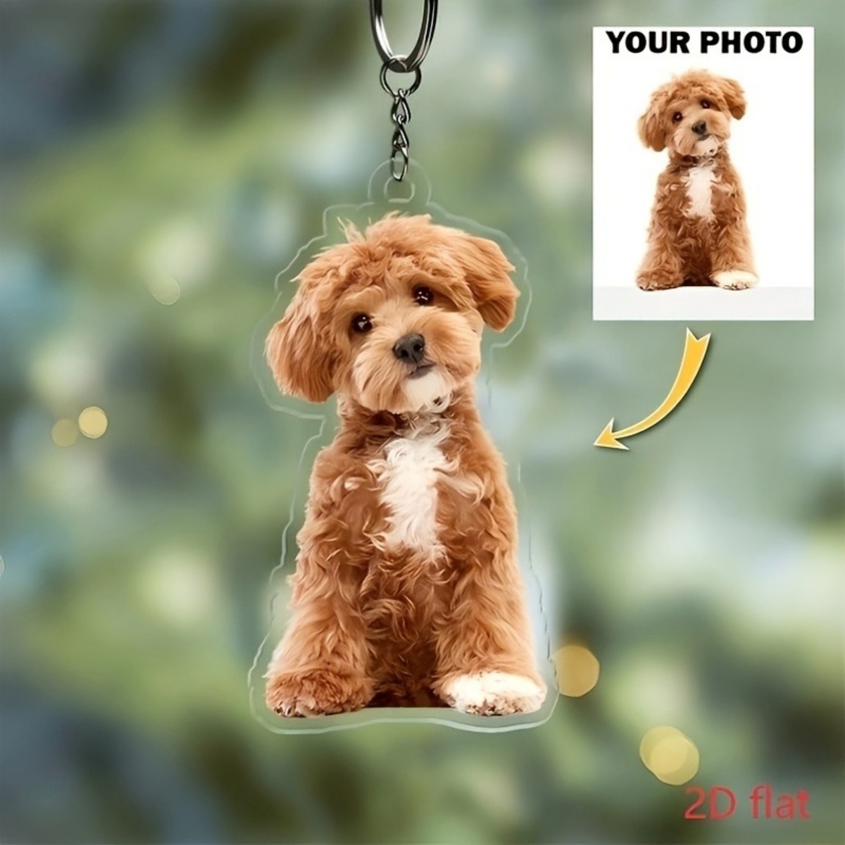 سلسلة مفاتيح مخصصة بالصور - حل - مراجعة Pet Supplies Outlet وسعره