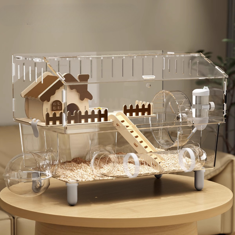 قفص هامستر أكريليك، فيلا هامست - مراجعة Hamster Cage Wheel وسعره