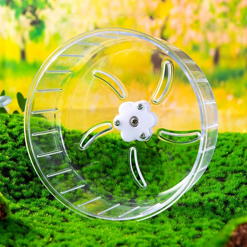 عجلة جري هادئة وشفافة للهامستر - مراجعة Hamster Cage Wheel وسعره