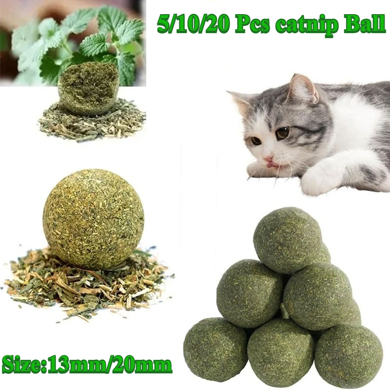 5/10/20 قطعة كرات النعناع البر - مراجعة Catnip Toys وسعره
