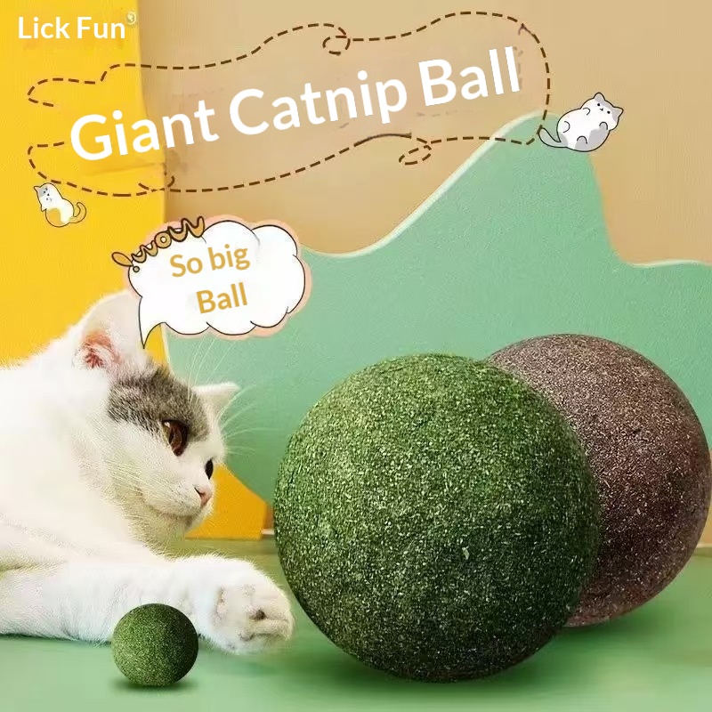 كرة النعناع القطيفة الكبيرة جد - مراجعة Catnip Toys وسعره