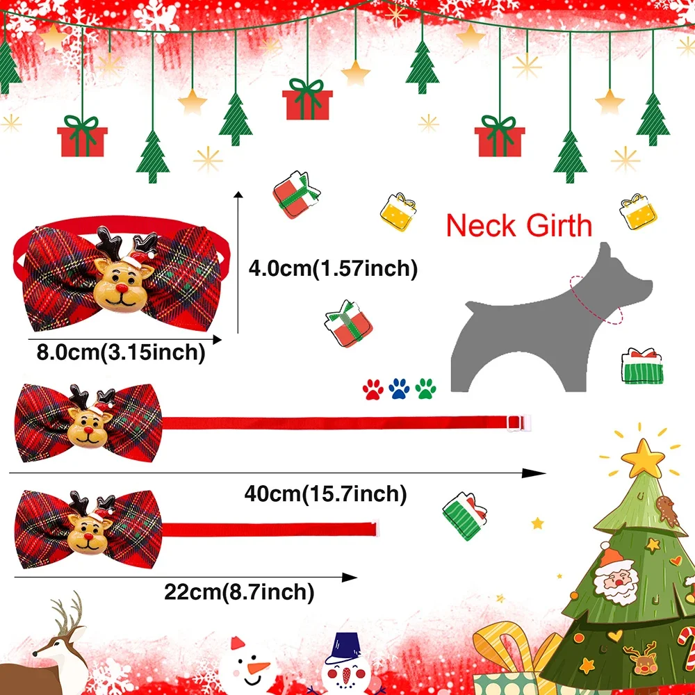 50/100 قطعة عيد الميلاد الكلب  - مراجعة Pet Supplies Co وسعره