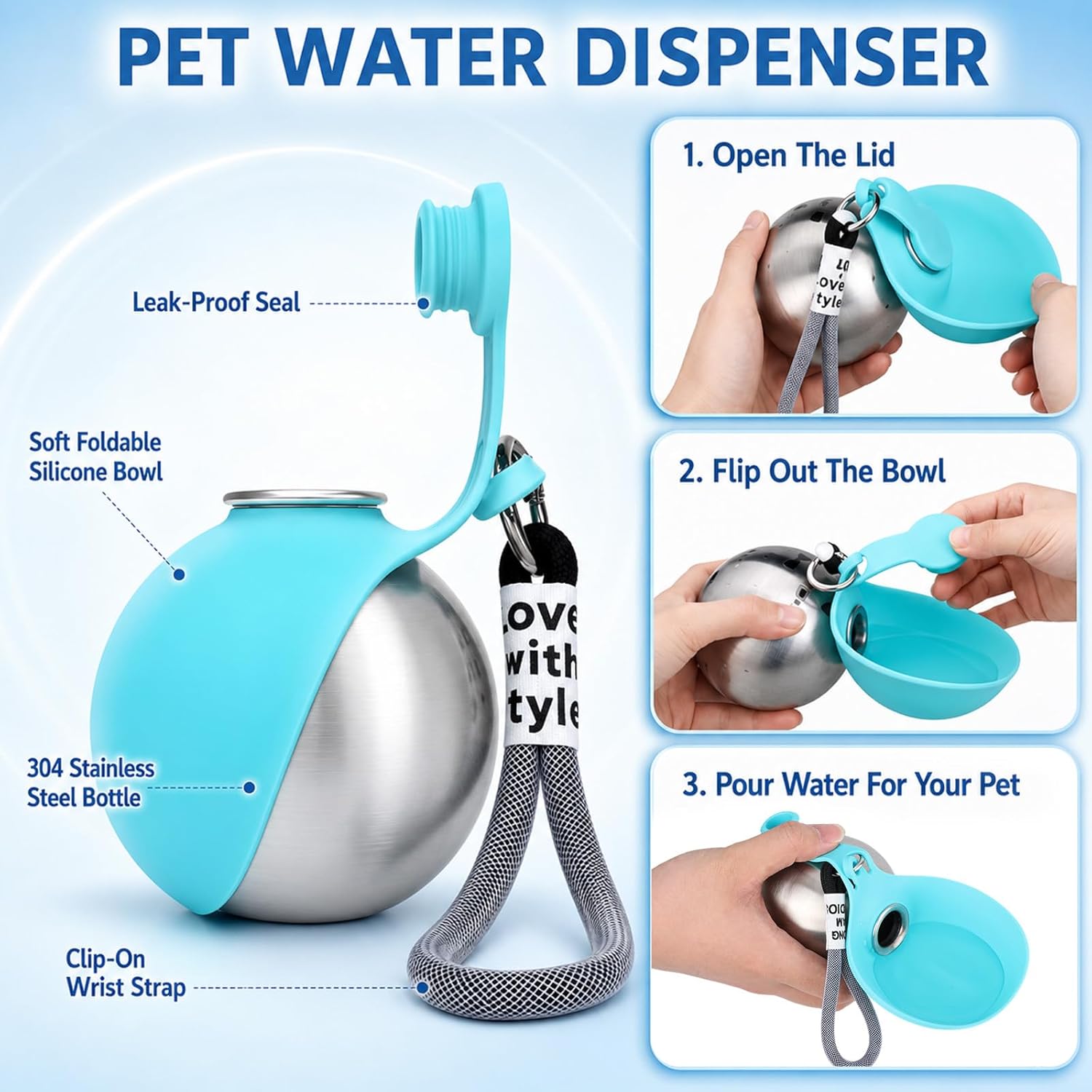 زجاجة ماء محمولة للكلاب الصغير - مراجعة Pet Supplies Co وسعره