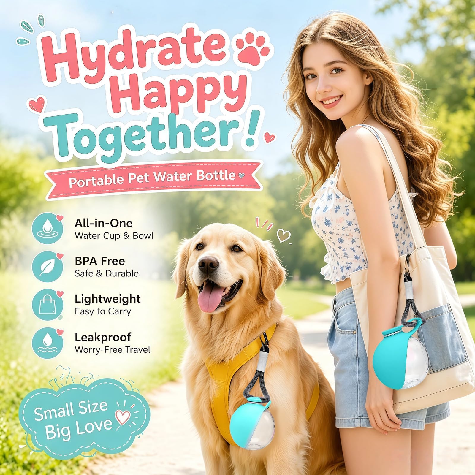 زجاجة ماء محمولة جديدة للكلاب  - مراجعة Pet Supplies Dropshipping وسعره