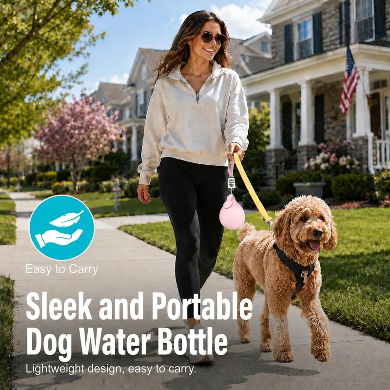 زجاجة ماء للكلاب من الفولاذ ال - مراجعة Pet Supplies Co وسعره