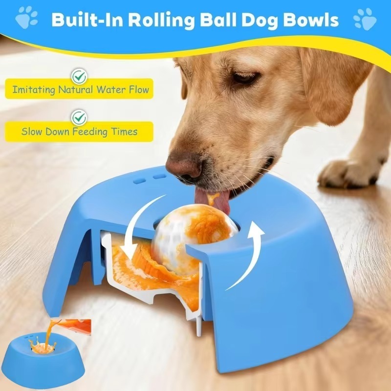 وعاء لعق للكلاب مع كرة تفاعلية - مراجعة Pet Supplies Co وسعره